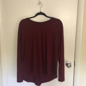 Deep Red Long Sleeve from Faded Glory